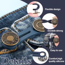 Kidsworld Waist Extender Button Art.290386 Набор из 10 регулируемых удлинителей талии на пуговицах, подходящих для мужчин и женщин 2 размера в комплекте.