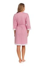Dobranocka Art.SWW.7461.BLUSH_ROSE Cotton robe for pregnant women