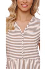 Doctornap  Cotton Night Dress Art.TCB.9928.STRIPES Хлопковая ночная рубашка для беременных/кормления