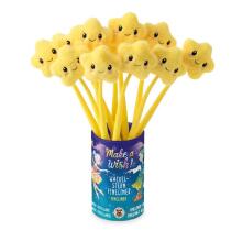 Make a Wish - Fineliner plush wiggle star, 0.5 mm line width