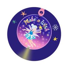 Make a Wish - LED pocket light with carabiner, 2 assorted