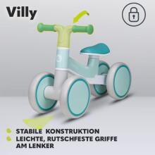 Bebe Basic Villy Art.290488 Turquoise Children's balance bike without pedals