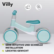 Bebe Basic Villy Art.290488 Turquoise Children's balance bike without pedals
