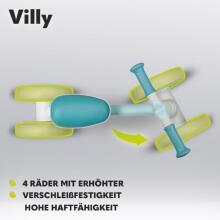 Bebe Basic Villy Art.290488 Turquoise Children's balance bike without pedals