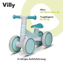 Bebe Basic Villy Art.290488 Turquoise Children's balance bike without pedals