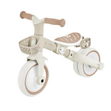 GLOBBER mācību trīsritenis Learning Trike 3in1 Plus, kokosriekstu, 738-466