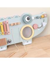 TOOKY TOY Koka Manipulācijas Dēlis Krokodils 3 gab.