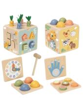 Деревянный образовательный куб 5в1 Tooky Toy