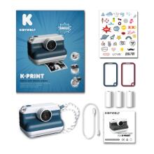 KIDYWOLF instant camera with thermal printing, blue, K-PRINT-BU