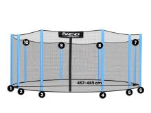 Neosport ārējais tīkls 465cm 15ft 10s