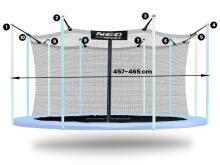 Neosport iekšējais tīkls 465cm 15ft 10s