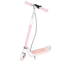 Ikonka Art.KX2778_1 Hulajnoga dla dzieci TRIKE FIX dwukołowa LED składana podwójne hamulce różowa