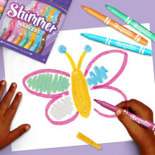 CRAYOLA glitter markers, 8ct, 58-8648