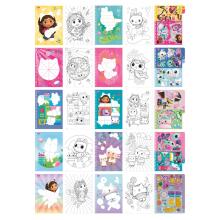 TOTUM GABBY'S DOLLHOUSE creative sticker book by numbers, 421028