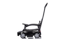 Ride-on car with handle - 668- rubber wheels PVC  - eco-leather - MERCEDES C63 -BLACK