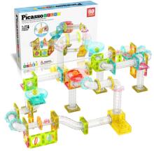 PICASSO TILES Magnetic Construction Set Marble Run 80 pcs, PTMG80