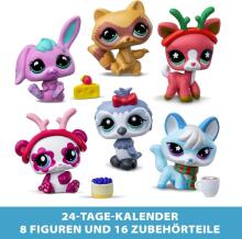 Littlest Pet Shop adventes kalendārs ar 8 dzīvnieku figūriņām un 16 aksesuāriem – 24 dienu Ziemassvētku kalendārs Art.BF00758