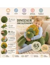 WOOPIE Svars Plīša Dinosaurus Stresa Atvieglošanas Sensora Smagais Rotaļlieta 65cm 1500g