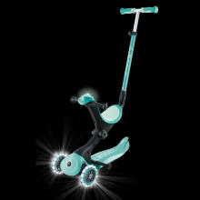 GLOBBER skrejritenis Go Up Deluxe Lights, piparmētru krāsa, 748-706