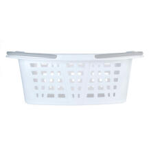 Beldray LA030450CRNFPEU7  Set Of Two Laundry Baskets, White/Blue