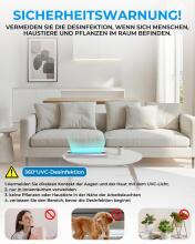 Lamp Disinfectant Ozone Light 6W UV Lamp Art.291813 Portatīvā UV-C lampu sterilizācija dezinfekcija