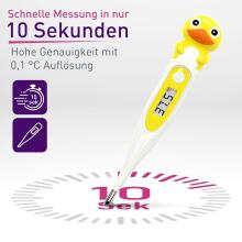 Bebe Basic Digital Thermometer with Flexible Tip Art.SC 44 Duck   Digital thermometer with soft tip