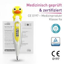 Bebe Basic Digital Thermometer with Flexible Tip Art.SC 44 Duck   Digital thermometer with soft tip