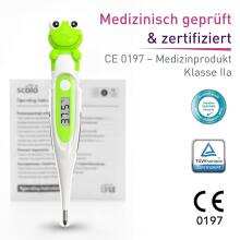 Bebe Basic Digital Thermometer with Flexible Tip Art.SC 44 Frog Digitālais termometrs ar mīksto uzgali