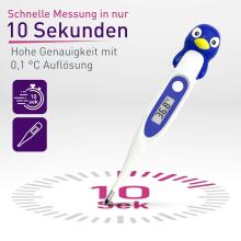 Bebe Basic Digital Thermometer with Flexible Tip Art.SC 44 Penguin Digitālais termometrs ar mīksto uzgali