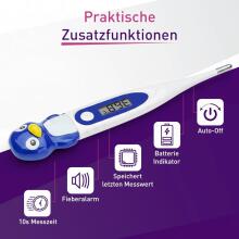 Bebe Basic Digital Thermometer with Flexible Tip Art.SC 44 Penguin Digitālais termometrs ar mīksto uzgali
