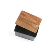 Salter BW12899G Toronto Bread Bin Green/Wooden