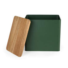 Salter BW12899G Toronto Bread Bin Green/Wooden