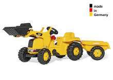 RollyKid CAT Tractor, Loader &amp; Trailer Set