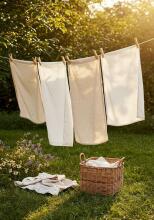 La Bebe™ Linen Art. 0056 Natural Linen Eco Natural Linen Cloth Diaper 1 pc., 45x30 cm