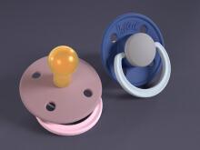 Rebael Round Latex Art.291997 Flamingo Пустышка(соска) из 100% натурального каучука 6+мес.(2 шт.)
