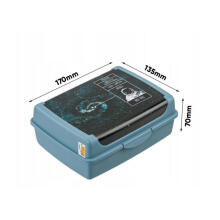 Food storage container deco-click-box midi 1L Carla &amp;quot;Cosmos&rdquo; 17x13x7cm blue