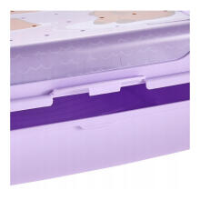 Food storage container deco-click-box midi 1L Carla &ldquo;Capybara&rdquo; 17x13x7cm soft purple
