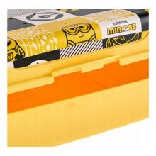 Food storage container deco-click-box midi 1L Carla &amp;quot;Minions Mosaic&amp;quot; 17x13x7cm yellow