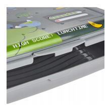 Food storage container deco-click-box mini 0.5L Carla &ldquo;Monster&rdquo; 17x13x3.5cm gray