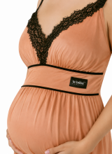 La Bebe™ Nursing Cotton Dress Donna Art.135986 Jade Невероятно комфортное платье/халатик для будущих и кормящих
