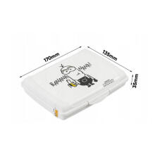 Food storage container deco-click-box mini 0.5L Carla &amp;quot;Minions Banana&amp;quot; 17x13x3.5cm white
