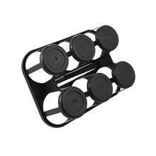 Bottle holder Paco for 6 bottles 34x26x28cm graphite color