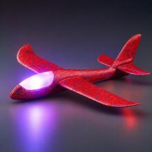 Bebe Basic Led Plane Art.292239 Glider plane polystyrene mix colour 48cm