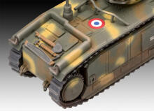 Revell plastmasas modeļa Char. B.1 bis un Renault FT.17 1:76