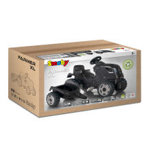 Трактор Smoby Farmer XL черный + прицеп