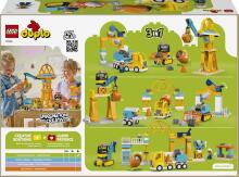 LEGO DUPLO 3 in 1 Būvniecības vieta un transportlīdzekļi