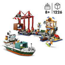 LEGO City Jūras Osta ar Kravas Kuģi