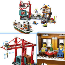 LEGO City Jūras Osta ar Kravas Kuģi