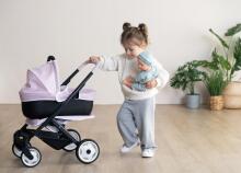 Smoby Maxi-Cosi 3-in-1 leļļu ratiņu komplekts - rozā