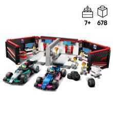 LEGO City F1 Garāža un Mercedes-AMG un Alpine automašīnas